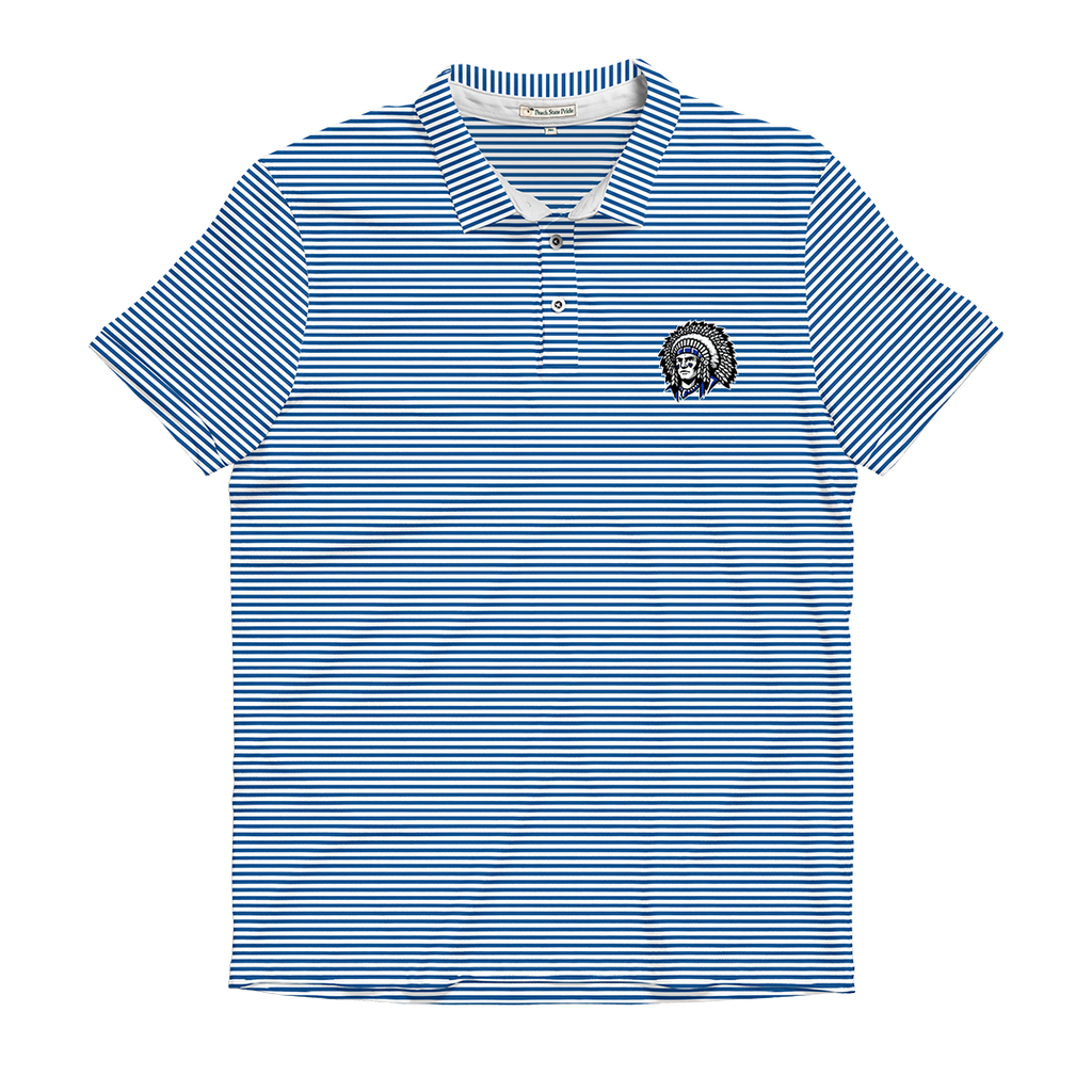 Oconee County Loblolly Royal Blue & White Performance Polo