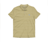 Georgia Tech Old Gold & White Magnolia Stripe Cotton Lyocell Polo: PRE-ORDER | SHIPS LATE AUGUST
