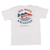 Red, White, & Bluefish Short Sleeve Pocket Tee