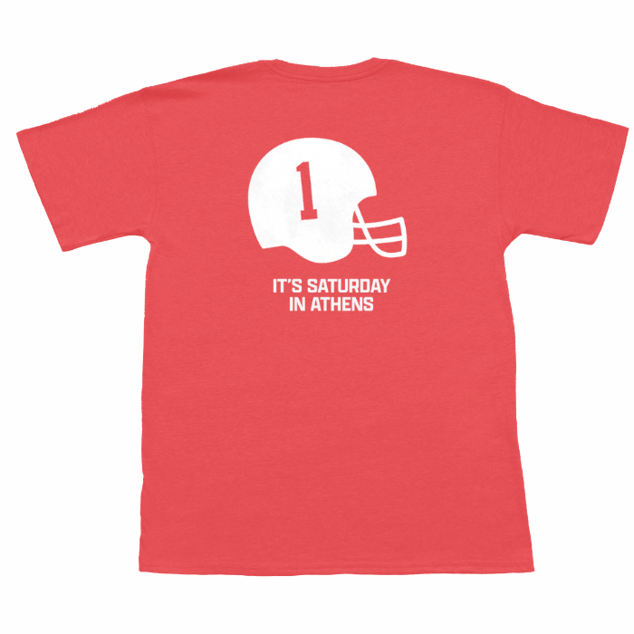 It's Saturday In Athens Short Sleeve Pocket Tee