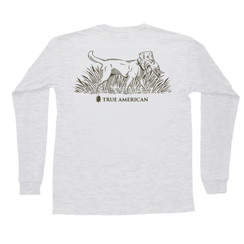 American Retriever Long Sleeve Pocket Tee