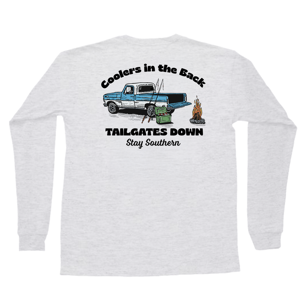 Tailgates Down Long Sleeve Pocket Tee