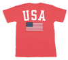 USA Flag Short Sleeve Pocket Tee