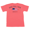 USA Til I Die Flag Short Sleeve Pocket Tee