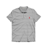 YOUTH UGA Block G Charcoal and White Heathered Jasmine Performance Polo