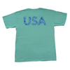 YOUTH - USA Initials Short Sleeve Pocket Tee