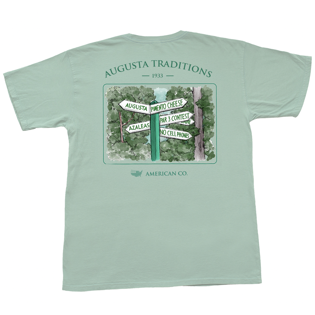 Augusta Traditions Short Sleeve Pocket Tee - Peach State Pride
