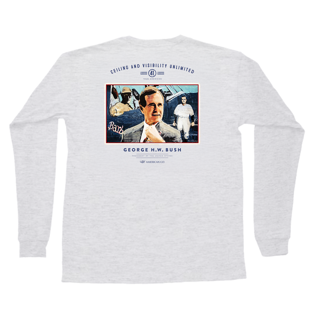 George H. W. Bush Long Sleeve Pocket Tee