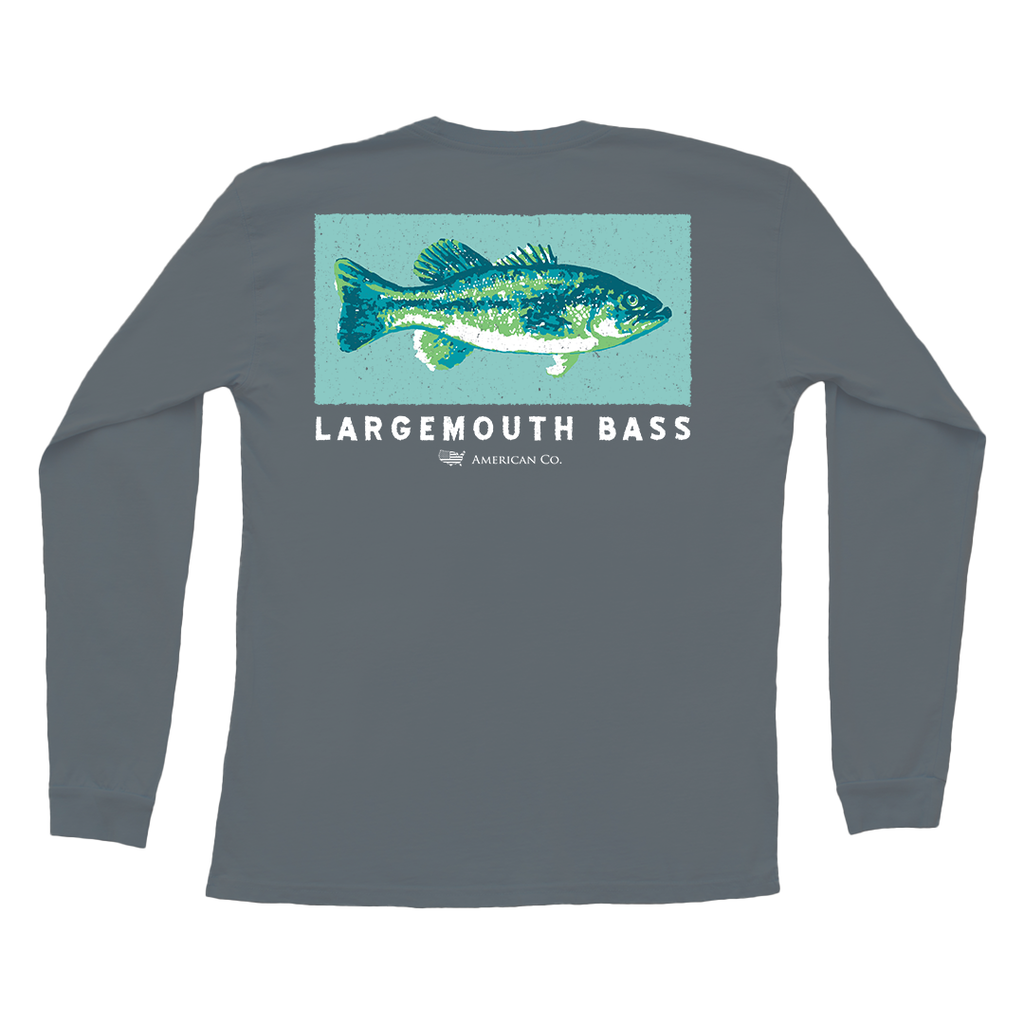 Largemouth Bass Long Sleeve Pocket Tee