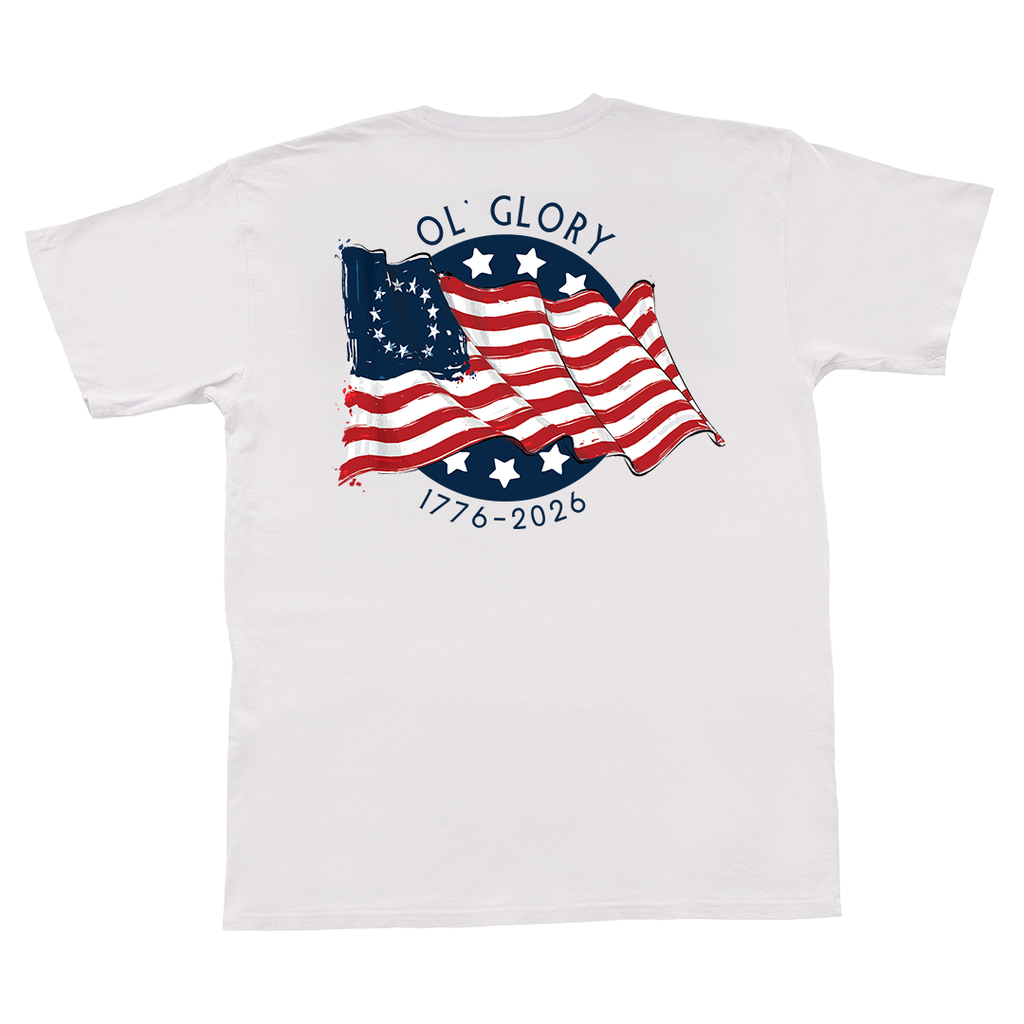Ol' Glory Flag Short Sleeve Pocket Tee