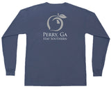 Perry, GA  Long Sleeve Hometown Pocket Tee