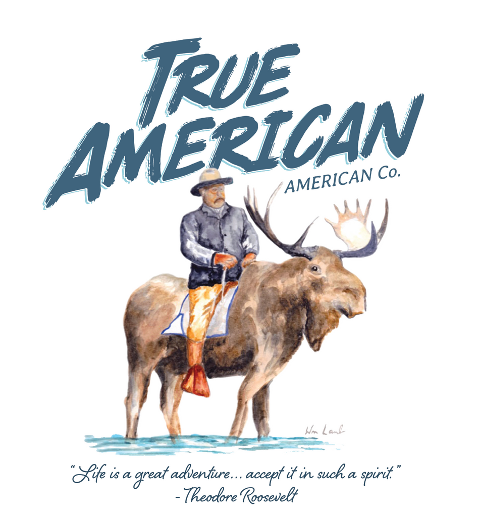 Roosevelt riding a moose sales