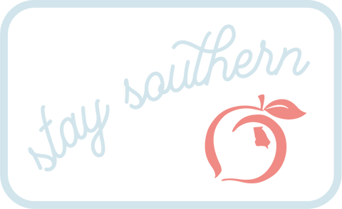 Stay Southern Montage White Decal