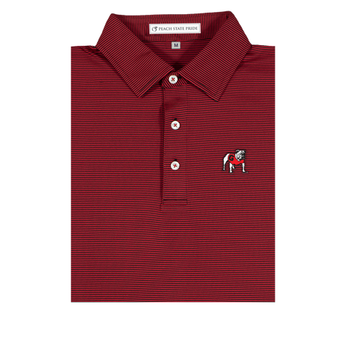 Black uga polo shirt deals