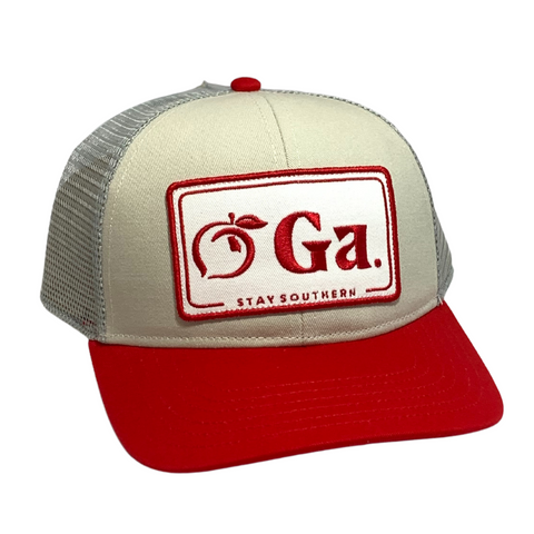 Georgia Script Patch Mesh Back Trucker Hat