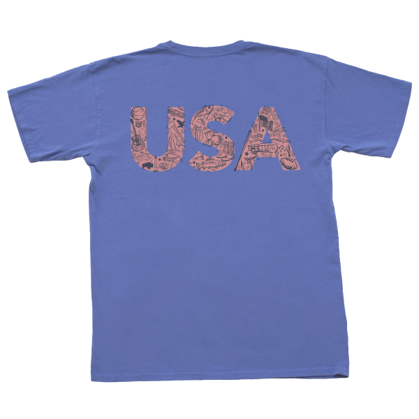 YOUTH - USA Initials Short Sleeve Tee