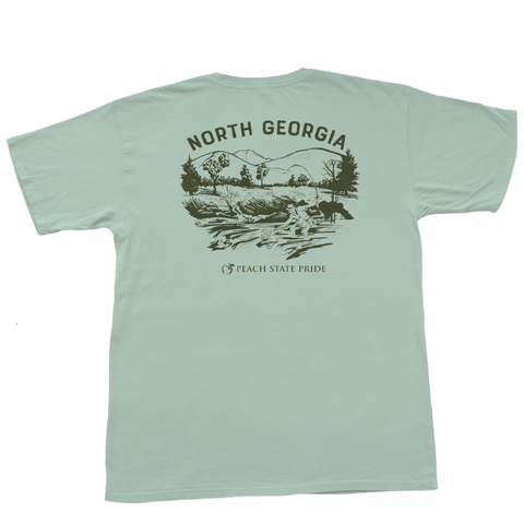 YOUTH Georgia Banner Patch Short Sleeve Pocket Tee