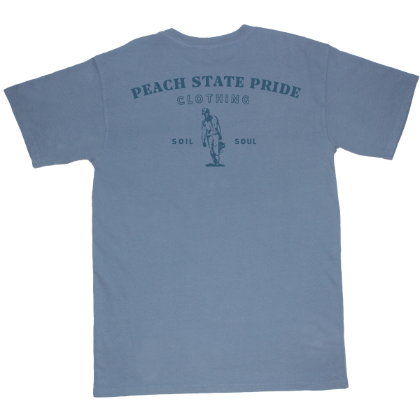 Peach State Pride Kids T-shirt - Soil to Soul in Blue Jean