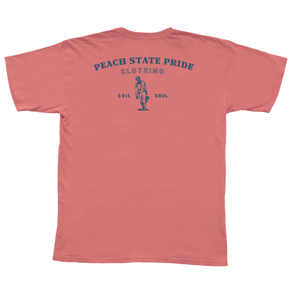 Peach State Pride Kids T-shirt - Soil to Soul in Coral
